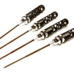 Precision Tool Allen Hex (4) Wrench Set 0.05 1/16 5/64 3/32 with 120mm Shank