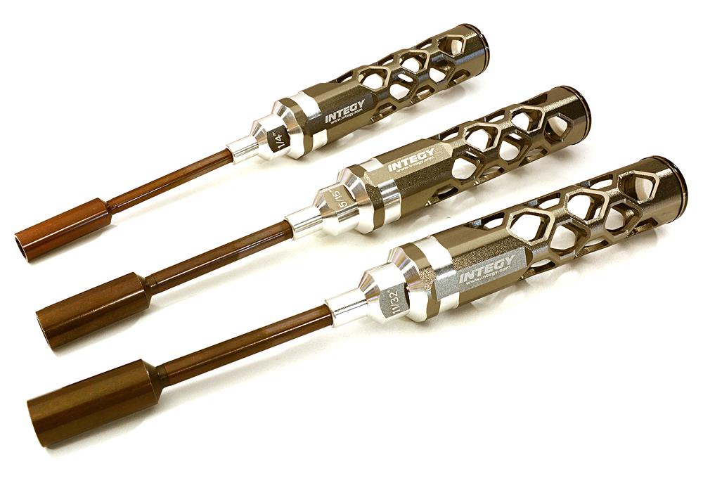 C27810GREY Precision Tool (3) Nut Driver Set 5/16 11/32 1/4 Size for RC Hobby - Image 1