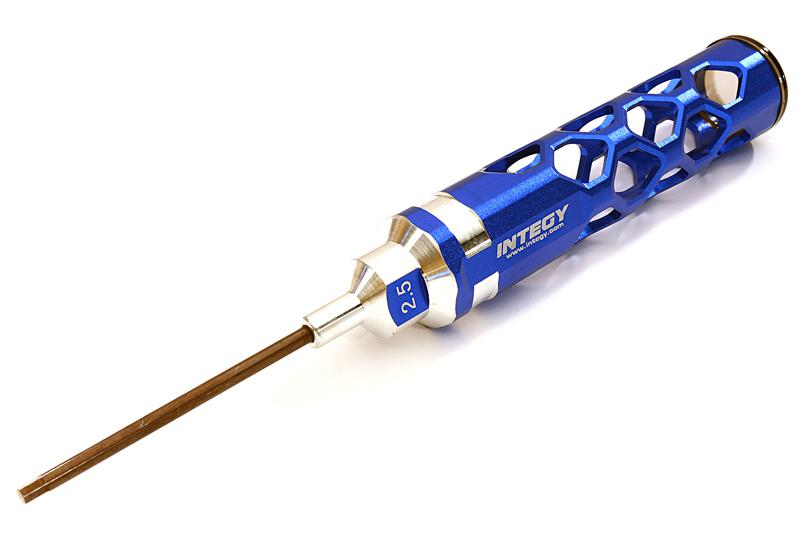 C27825BLUE Precision Tool Allen Hex Wrench 2.5mm with 80mm Shank - Image 1