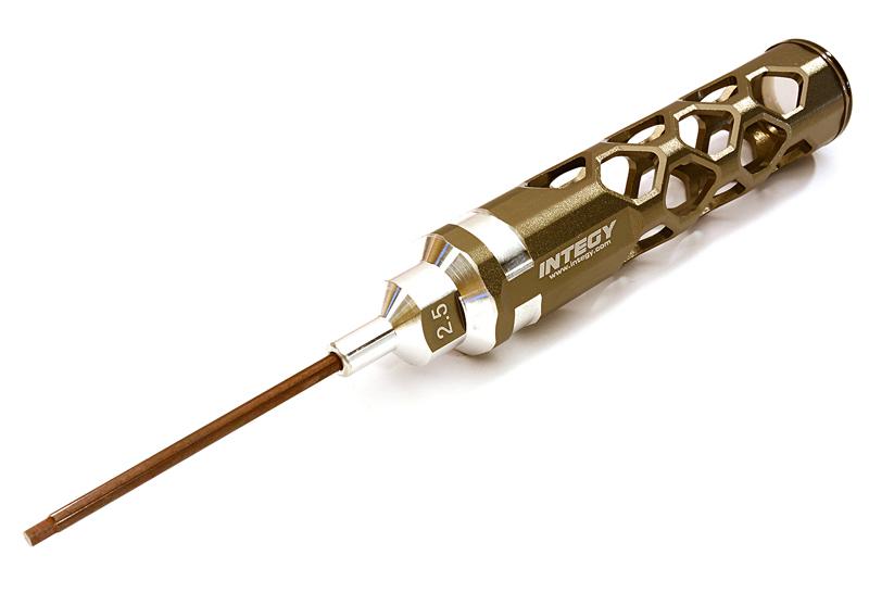 C27825GREY Precision Tool Allen Hex Wrench 2.5mm with 80mm Shank - Image 1