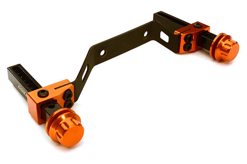 C27864ORANGE Extended Front Body Mount & Post Set for Traxxas Slash 4X4 6815R - Image 1