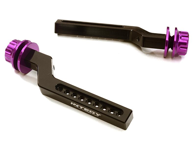 C27866PURPLE Extended Front Body Post Set for Traxxas 1/10 Drag Slash 2WD & Bigfoot 2WD 3619 - Image 1