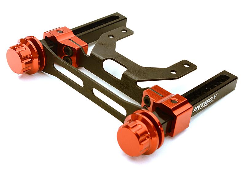 C27867RED Rear Body Mount & Adjustable Post Set for Traxxas 1/10 Bigfoot 2WD Model 36084-1 - Image 1