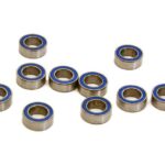 Low Friction Blue Rubber Sealed Ball Bearings (10) 4x7x2.5mm for RC Vehicles