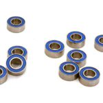Low Friction Blue Rubber Sealed Ball Bearings (10) 4x8x3mm for RC Vehicles