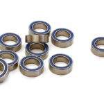 Low Friction Blue Rubber Sealed Ball Bearings (10) 5x8x2.5mm for RC Vehicles