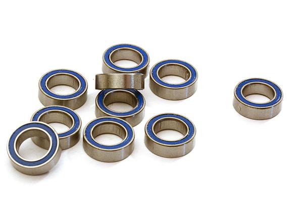 C27876 Low Friction Blue Rubber Sealed Ball Bearings (10) 5x8x2.5mm for RC Vehicles - Image 1