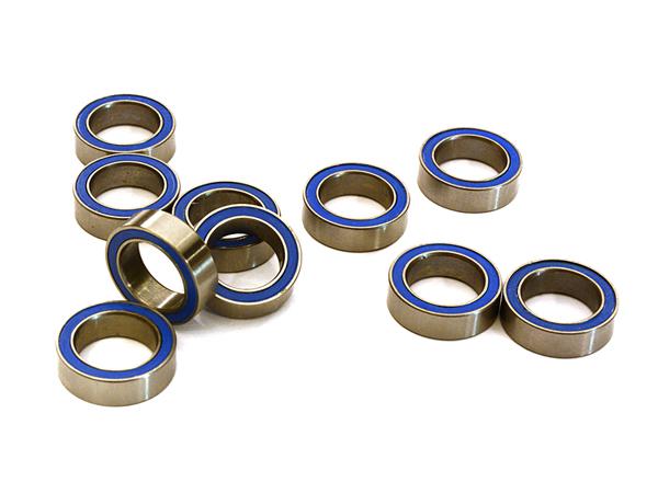 C27877 Low Friction Blue Rubber Sealed Ball Bearings (10) 8x12x3.5mm for RC Vehicles - Image 1