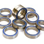 Low Friction Blue Rubber Sealed Ball Bearings (10) 12x18x4mm for RC Vehicles