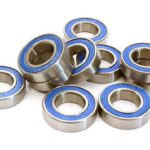 Low Friction Blue Rubber Sealed Ball Bearings (10) 10x19x5mm for RC Vehicles