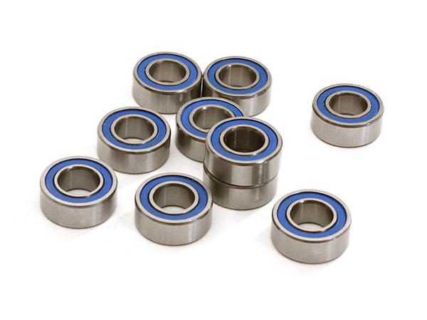 C27885 Low Friction Blue Rubber Sealed Ball Bearings (10) 5x10x4mm for RC Vehicles - Image 1