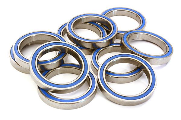 C27888 Low Friction Blue Rubber Sealed Ball Bearings (10) 20x27x4mm for RC Vehicles - Image 1