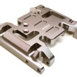 Billet Machined Alloy Center Skid Plate for Axial SCX10 II w/ LCG Transfer Case