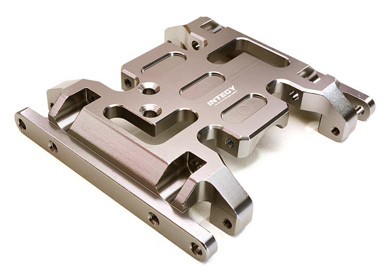 C27899GUN Billet Machined Alloy Center Skid Plate for Axial SCX10 II w/ LCG Transfer Case - Image 1