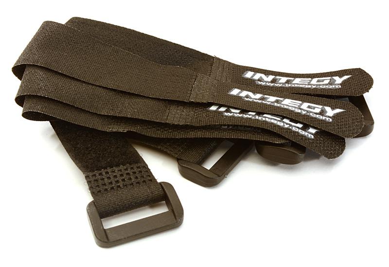 C27935BLACK 20x200mm Battery Strap (4) for RC Car, Boat, Helicopter & Airplane - Image 1