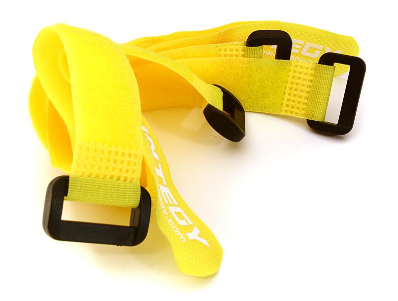 C27936YELLOW 20x250mm Battery Strap (4) for RC Car, Boat, Helicopter & Airplane - Image 1