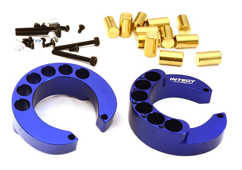 C27938BLUE Portal Axle Counterweight Add-On (2) for Traxxas TRX-4 Scale & Trail Crawler - Image 1