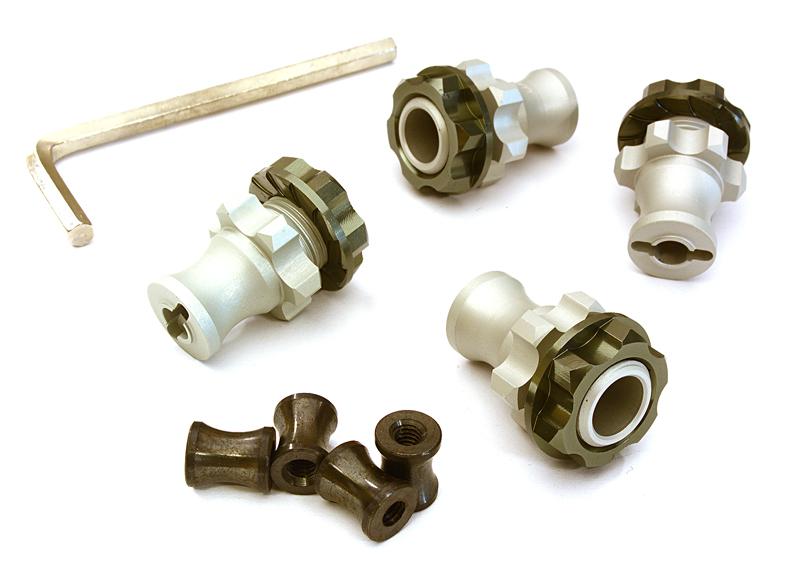 C27943GUN Billet Machined 17mm Hex Wheel Hub +13mm Offset (4) for Traxxas 1/10 Slash 4X4 - Image 1