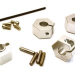 12mm Silver Hex Wheel Hubs 7mm Thick for 1/10 RC Drift, Axial, Tamiya