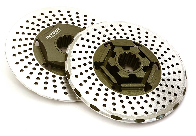 C27961GUN Realistic Alloy Front Brake Disc (2) for Traxxas X-Maxx 4X4 7756 - Image 1