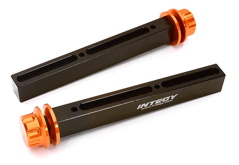 C27963ORANGE Adjustable Front Body Post Set for Traxxas 1/10 Scale E-Maxx Brushless 4917R - Image 1