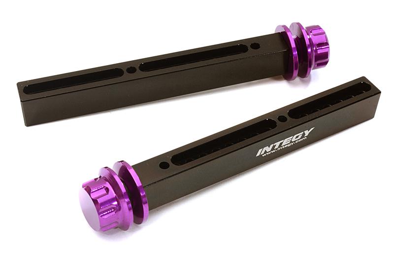 C27963PURPLE Adjustable Front Body Post Set for Traxxas 1/10 Scale E-Maxx Brushless 4917R - Image 1