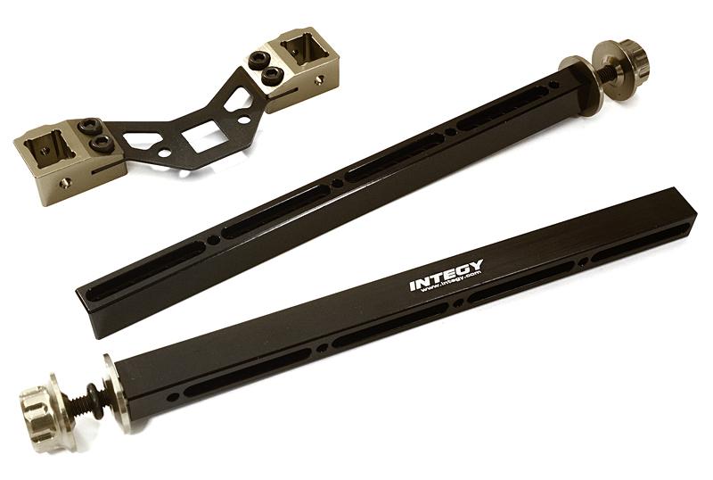 C27966GREY Adjustable Rear Body Mount & Post Set for Traxxas 1/10 Scale Summit - Image 1