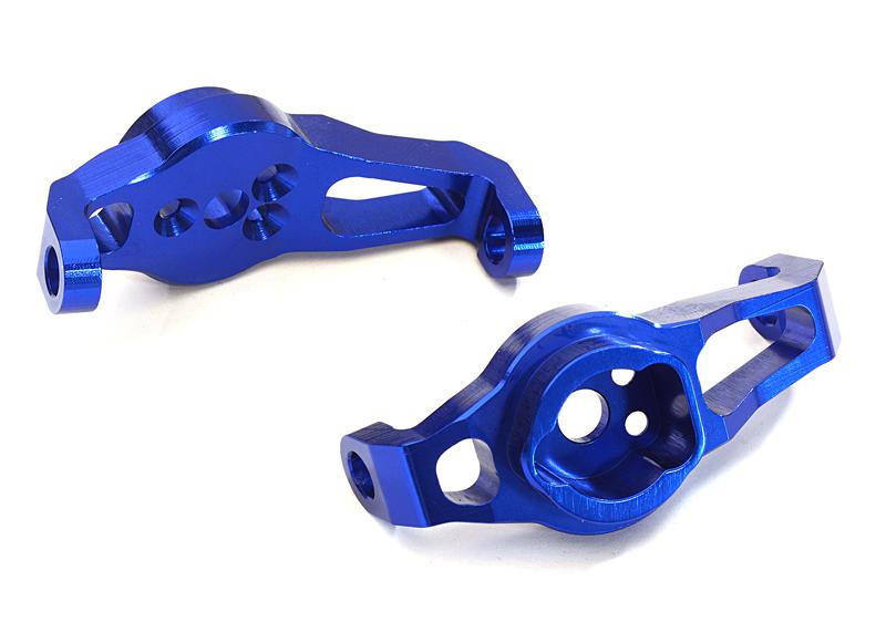 C27973BLUE Billet Machined Alloy Caster Blocks for Traxxas TRX-4 Scale & Trail Crawler - Image 1