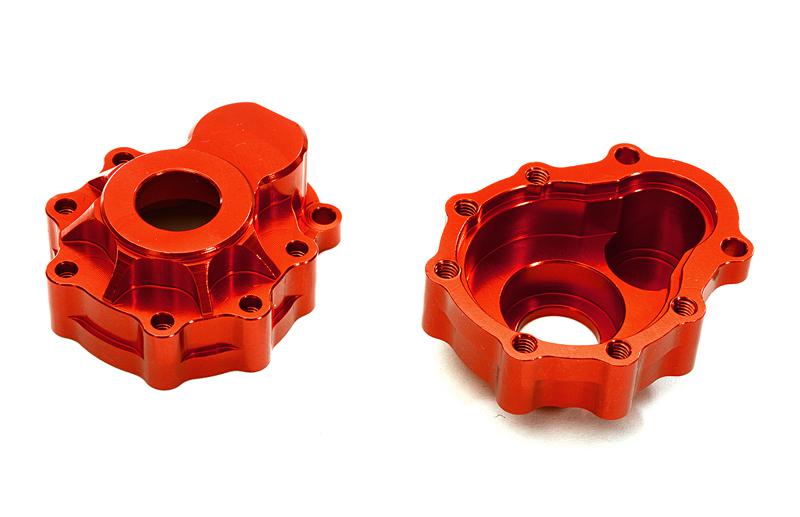 C27975RED Billet Alloy Portal Outer Housings for Traxxas TRX-4 Scale & Trail Crawler - Image 1