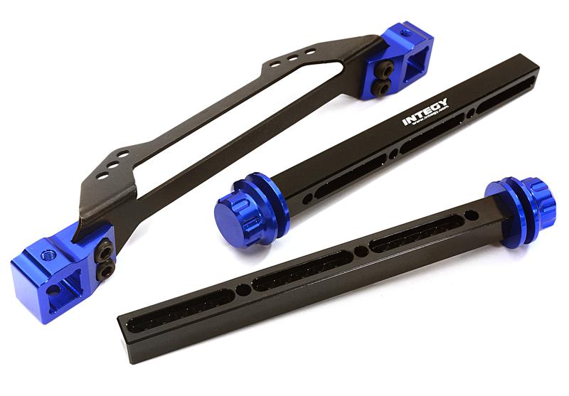 C27981BLUE Extended Front Body Mount & Post Set for Traxxas 1/10 Slash 2WD 1914R - Image 1