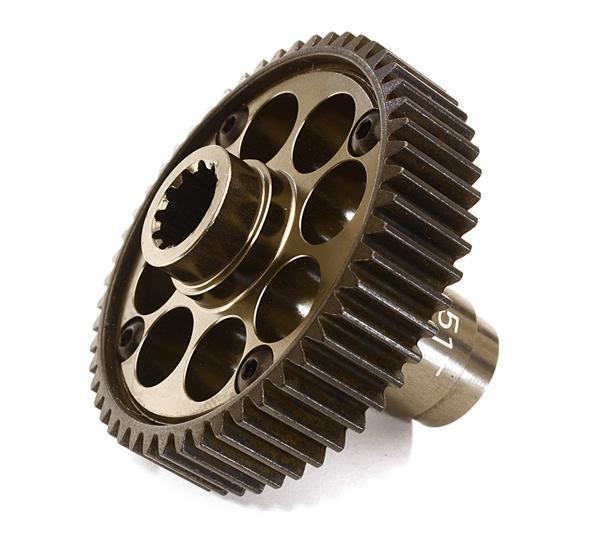 C27983GREY Machined Metal Transmission Output Gear 51T for Traxxas X-Maxx 4X4 (6S only)7784 - Image 1