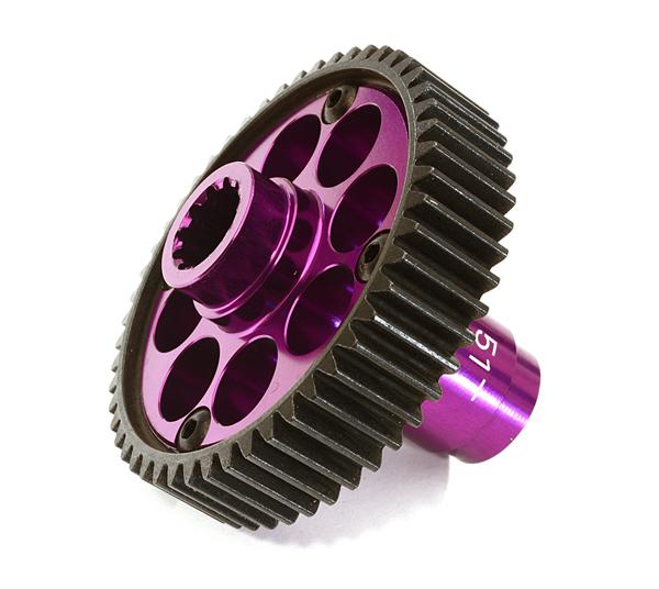 C27983PURPLE Machined Metal Transmission Output Gear 51T for Traxxas X-Maxx 4X4 (6S only)7784 - Image 1