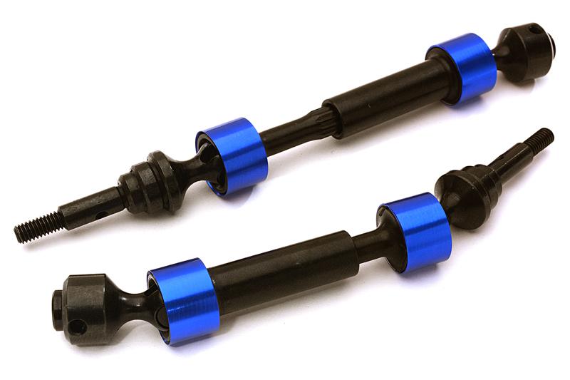 C27986BLUE Dual Joint Telescopic Front Drive Shafts for 1/10 Stampede 4X4 & Slash 4X4 6851X - Image 1