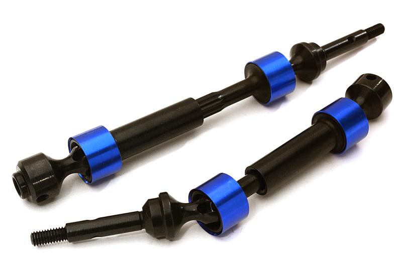 C27987BLUE Dual Joint Telescopic Rear Drive Shafts for 1/10 Stampede 4X4 & Slash 4X4 6852X - Image 1