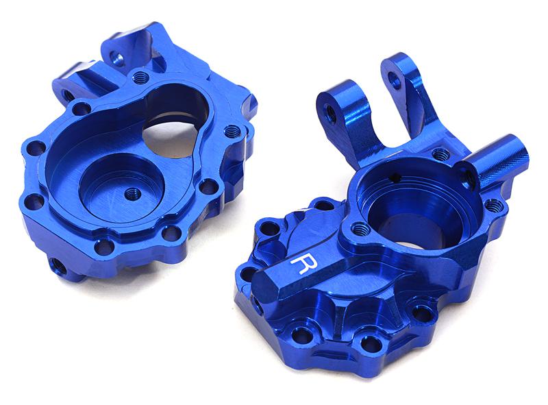 C27989BLUE Machined Alloy Front Inner Portal Drive Housings for Traxxas TRX-4 Crawler - Image 1