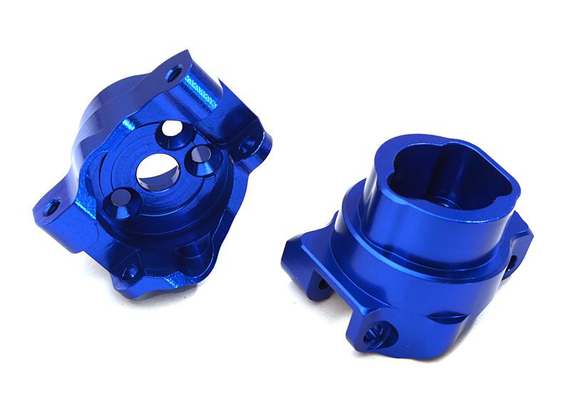C27991BLUE Billet Machined Alloy Rear Portal Drive Axle Mount for Traxxas TRX-4 Crawler - Image 1
