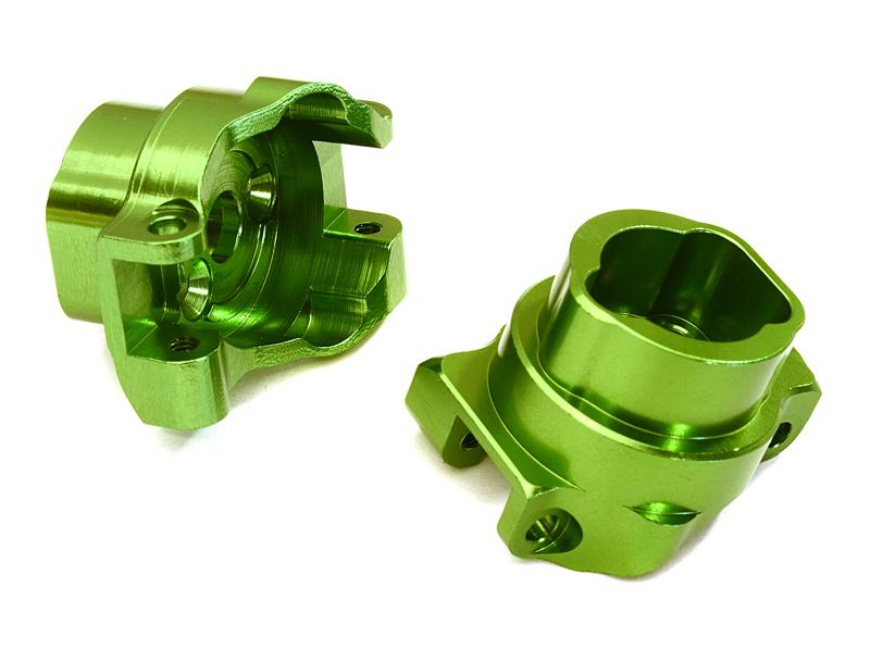 C27991GREEN Billet Machined Alloy Rear Portal Drive Axle Mount for Traxxas TRX-4 Crawler - Image 1