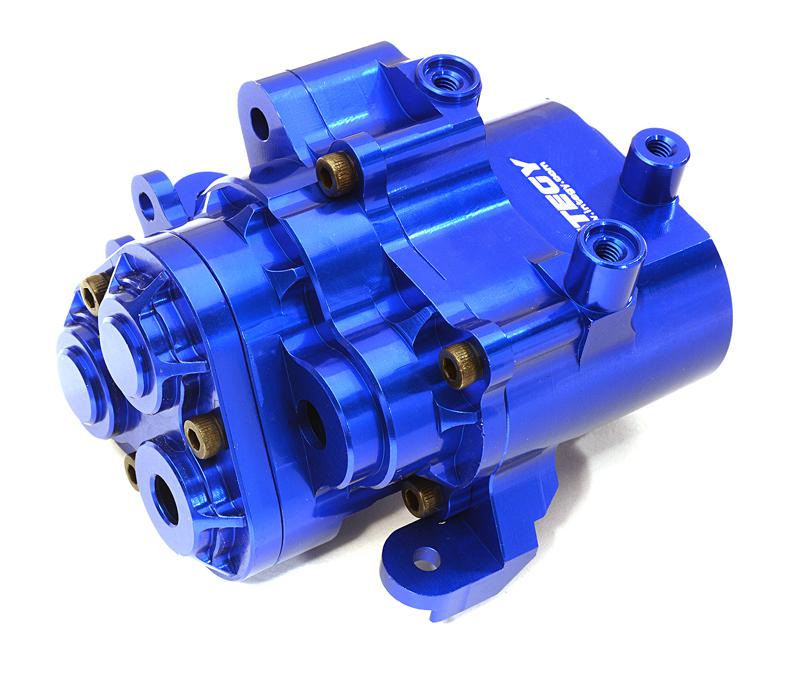 C27993BLUE Billet Machined Center Gearbox Housings for Traxxas TRX-4 Scale & Trail Crawler - Image 1