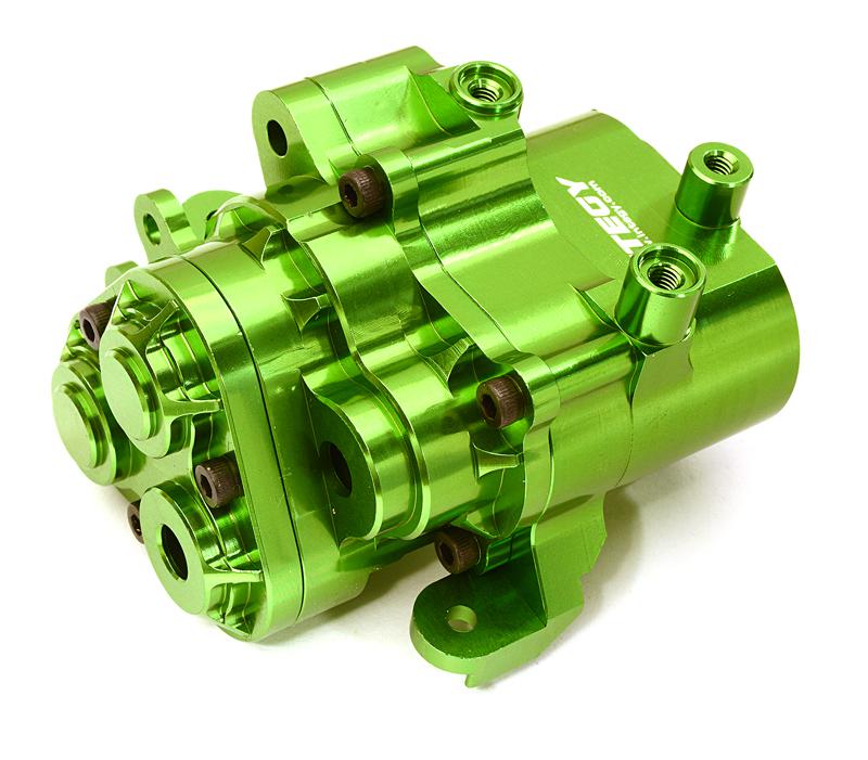 C27993GREEN Billet Machined Center Gearbox Housings for Traxxas TRX-4 Scale & Trail Crawler - Image 1