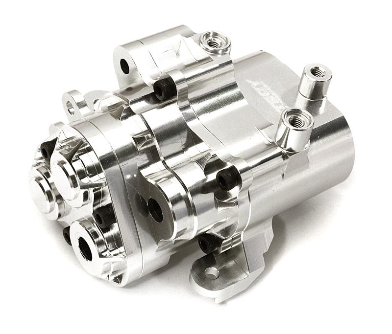 C27993SILVER Billet Machined Center Gearbox Housings for Traxxas TRX-4 Scale & Trail Crawler - Image 1
