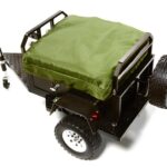 Alloy Realistic Model Camping Trailer w/Roof Top Tent for 1/10 RC 390x195x175mm