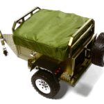 Alloy Realistic Model Camping Trailer w/Roof Top Tent for 1/10 RC 390x195x175mm