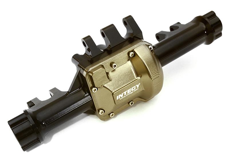 C28002GREY Billet Machined Rear Axle Housing for Traxxas TRX-4 Scale & Trail Crawler - Image 1