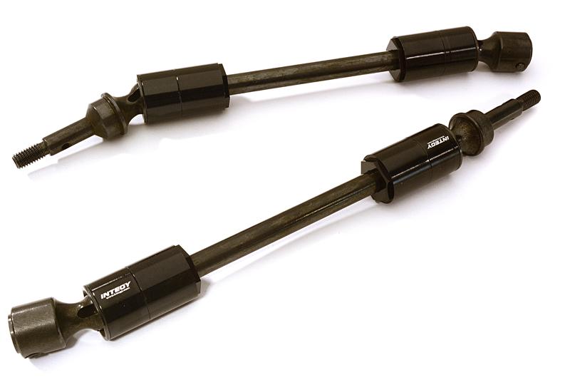 C28003BLACK Machined Universal Drive Shafts for Traxxas 1/10 E-Revo (-2017), E-Maxx 5451X - Image 1