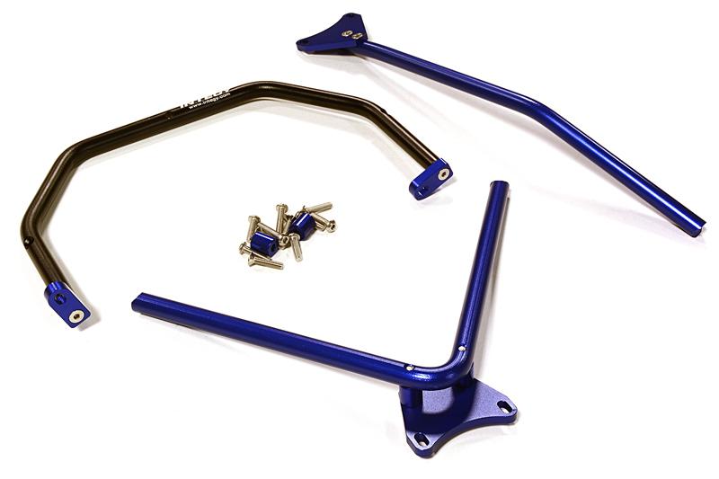 C28005BLUE Machined Aluminum Alloy Inner Roll Cage for Traxxas 1/10 Slash 4X4 non-LCG(6808) - Image 1