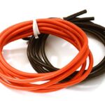 Flexible 18 AWG Gauge Silicone Wire 1m Set, 39in Black 39in Red