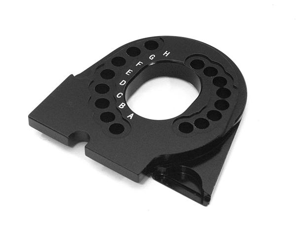 C28020BLACK Billet Machined Motor Mounting Plate for Traxxas TRX-4 Scale & Trail Crawler - Image 1