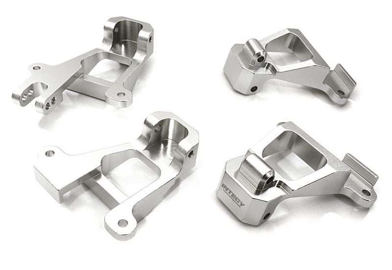 C28022SILVER Billet Machined Shock Tower Set for Traxxas TRX-4 (82024-4, 82056-4 & 82066-4) - Image 1