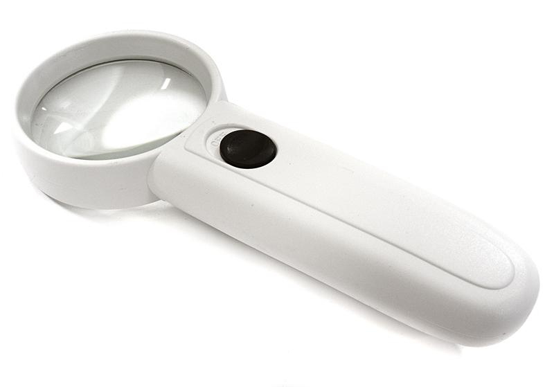 C28027 Handheld 5x Magnifier 50mm w/ Twin LED for RC Model - Image 1