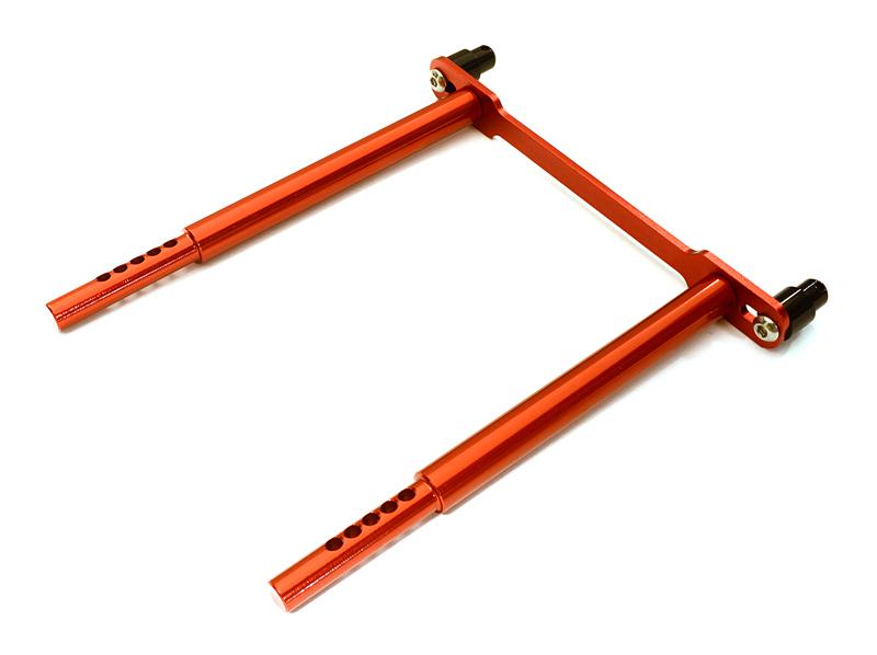 C28065RED Alloy 6mm Size Body Posts 71mm Apart, 90mm Across Mounting Holes & 117mm Tall - Image 1